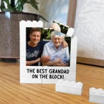 Best Grandad Gift Personalised Brick Photo Block for Grandad