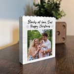 Personalised Block Of Love Dad Brick Photo Block Gift for Dad Personalised Block Of Love Dad Brick Photo Block Gift for Dad