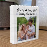 Personalised Block Of Love Dad Brick Photo Block Gift for Dad Personalised Block Of Love Dad Brick Photo Block Gift for Dad