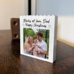 Personalised Block Of Love Dad Brick Photo Block Gift for Dad Personalised Block Of Love Dad Brick Photo Block Gift for Dad