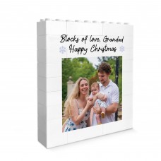 Personalised Block Of Love Grandad Photo Block Gift for Grandad
