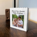 Personalised Block Of Love Grandad Photo Block Gift for Grandad