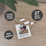 Personalised Best Daddy On The Block Gift Brick Photo Block Gift