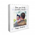 Personalised Grandad Gift For Christmas Brick Photo Block Gift Personalised Grandad Gift For Christmas Brick Photo Block Gift