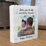 Personalised Grandad Gift For Christmas Brick Photo Block Gift Personalised Grandad Gift For Christmas Brick Photo Block Gift