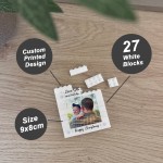 Personalised Grandad Gift For Christmas Brick Photo Block Gift Personalised Grandad Gift For Christmas Brick Photo Block Gift