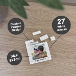 Personalised Uncle Gift For Christmas Brick Photo Block Gift