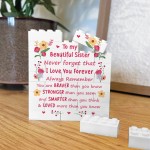 Braver Stronger Beautiful Building Block Sister Gift Birthday Braver Stronger Beautiful Building Block Sister Gift Birthday