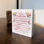 Braver Stronger Beautiful Building Block Sister Gift Birthday Braver Stronger Beautiful Building Block Sister Gift Birthday
