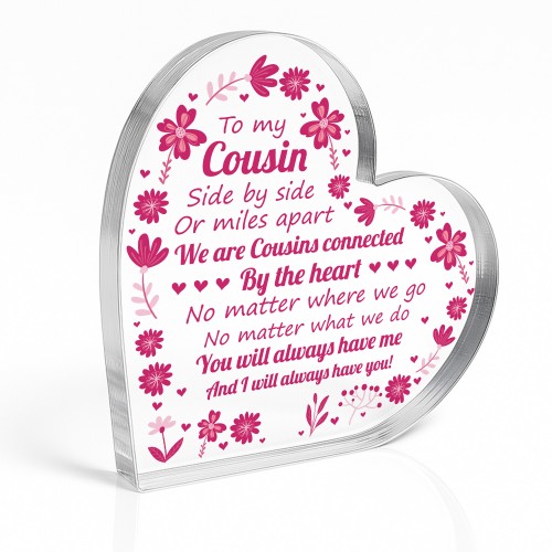 Cousin Gift For Birthday Christmas To My Cousin Plaque Thank u Cousin Gift For Birthday Christmas To My Cousin Plaque Thank u