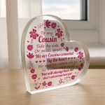 Cousin Gift For Birthday Christmas To My Cousin Plaque Thank u Cousin Gift For Birthday Christmas To My Cousin Plaque Thank u