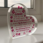 Cousin Gift For Birthday Christmas To My Cousin Plaque Thank u Cousin Gift For Birthday Christmas To My Cousin Plaque Thank u