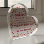 Sister Gift For Birthday Christmas To My Sister Plaque Thank You