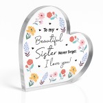 Sister Gifts For Birthday Christmas Never Forget I Love You Sister Gifts For Birthday Christmas Never Forget I Love You