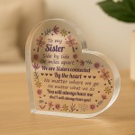 Sister Plaque For Birthday Christmas Long Distance Gift Love You
