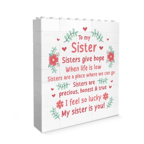 Gift For Sister, Building Block Sister Gift, For Birthday Christ