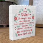 Gift For Sister, Building Block Sister Gift, For Birthday Christ