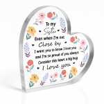 Long Distance Sister Gifts For Birthday Christmas I Love You