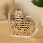 Long Distance Sister Gifts For Birthday Christmas I Love You