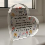 Long Distance Sister Gifts For Birthday Christmas I Love You