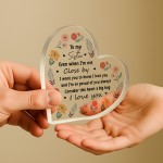 Long Distance Sister Gifts For Birthday Christmas I Love You