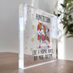 Special Auntie Plaque Auntiecorn AWESOME AUNTIE GIFT Thank You