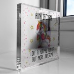 Special Auntie Plaque Auntiecorn AWESOME AUNTIE GIFT Thank You