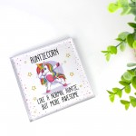 Special Auntie Plaque Auntiecorn AWESOME AUNTIE GIFT Thank You