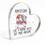 Gift For Auntie Acrylic Plaque Auntiecorn AWESOME AUNTIE GIFT Gift For Auntie Acrylic Plaque Auntiecorn AWESOME AUNTIE GIFT
