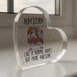Gift For Auntie Acrylic Plaque Auntiecorn AWESOME AUNTIE GIFT Gift For Auntie Acrylic Plaque Auntiecorn AWESOME AUNTIE GIFT
