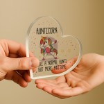 Gift For Auntie Acrylic Plaque Auntiecorn AWESOME AUNTIE GIFT Gift For Auntie Acrylic Plaque Auntiecorn AWESOME AUNTIE GIFT
