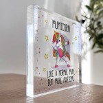 Funny Gift For Mum Acrylic Plaque Mumicorn AWESOME MUM GIFT