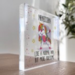 Funny Gift For Nan Acrylic Plaque Nanicorn AWESOME NAN GIFT