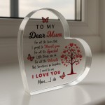 Mum Gifts For Birthday Christmas DEAR MUM I LOVE YOU Gift
