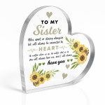 Long Distance Sister Gifts For Birthday Connected By Heart