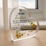 Long Distance Sister Gifts For Birthday Connected By Heart