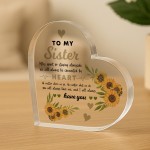 Long Distance Sister Gifts For Birthday Connected By Heart