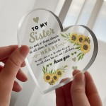 Long Distance Sister Gifts For Birthday Connected By Heart