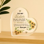 Long Distance Sister Gifts For Birthday Connected By Heart