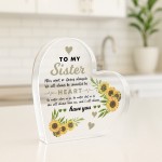 Long Distance Sister Gifts For Birthday Connected By Heart