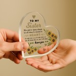 Long Distance Sister Gifts For Birthday Connected By Heart