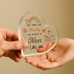 Nan Gifts Beautiful Heart Acrylic Plaque Gifts For Nans Birthday