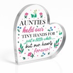Auntie Gifts Beautiful Heart Acrylic Plaque Gifts For Auntie