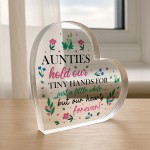 Auntie Gifts Beautiful Heart Acrylic Plaque Gifts For Auntie