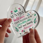 Auntie Gifts Beautiful Heart Acrylic Plaque Gifts For Auntie
