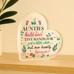 Auntie Gifts Beautiful Heart Acrylic Plaque Gifts For Auntie