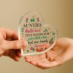 Auntie Gifts Beautiful Heart Acrylic Plaque Gifts For Auntie