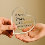 Auntie Gifts For Birthday Christmas Acrylic Heart Best Auntie Auntie Gifts For Birthday Christmas Acrylic Heart Best Auntie