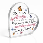 Special Auntie Gifts For Birthday Christmas Acrylic Heart