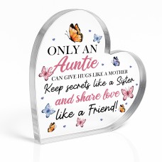 Special Auntie Gifts For Birthday Christmas Acrylic Heart